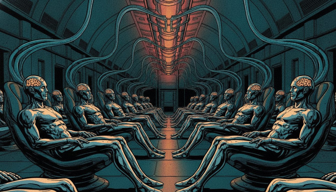 The Anti-Human Corporation — scene from the cartoon